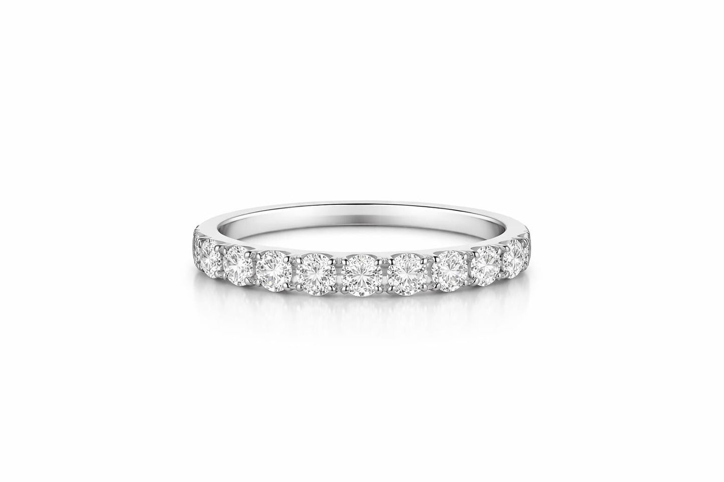 18K Gold Diamond Eternity Band Ring