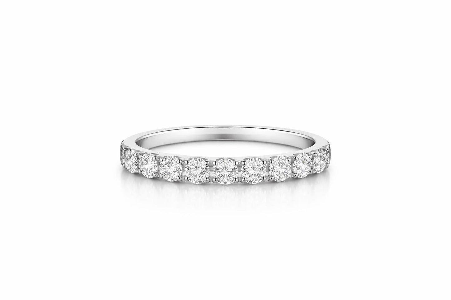 18K Gold Diamond Eternity Band Ring