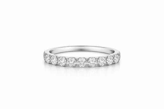 18K Gold Diamond Eternity Band Ring