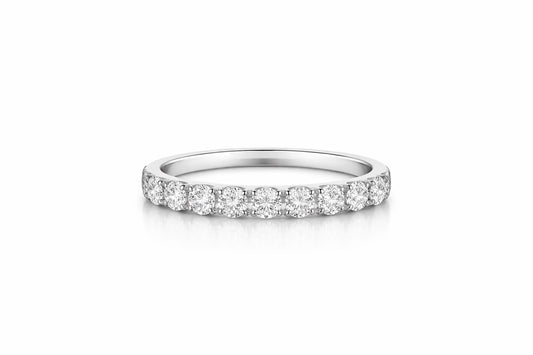 18K Gold Diamond Eternity Band Ring